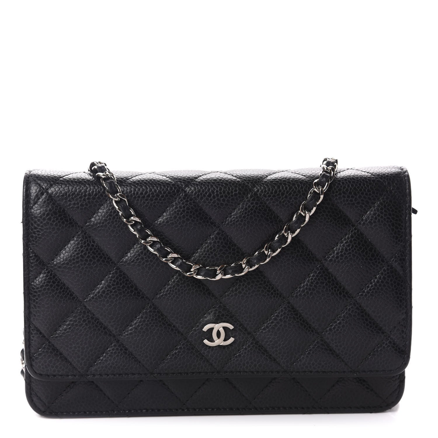 Chanel Caviar Quilted Wallet On Chain WOC Black 1 of 11