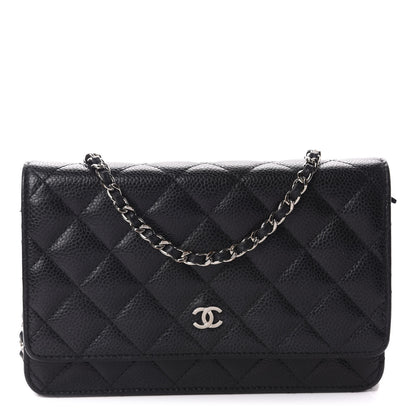 Chanel Caviar Quilted Wallet On Chain WOC Black 1 of 11
