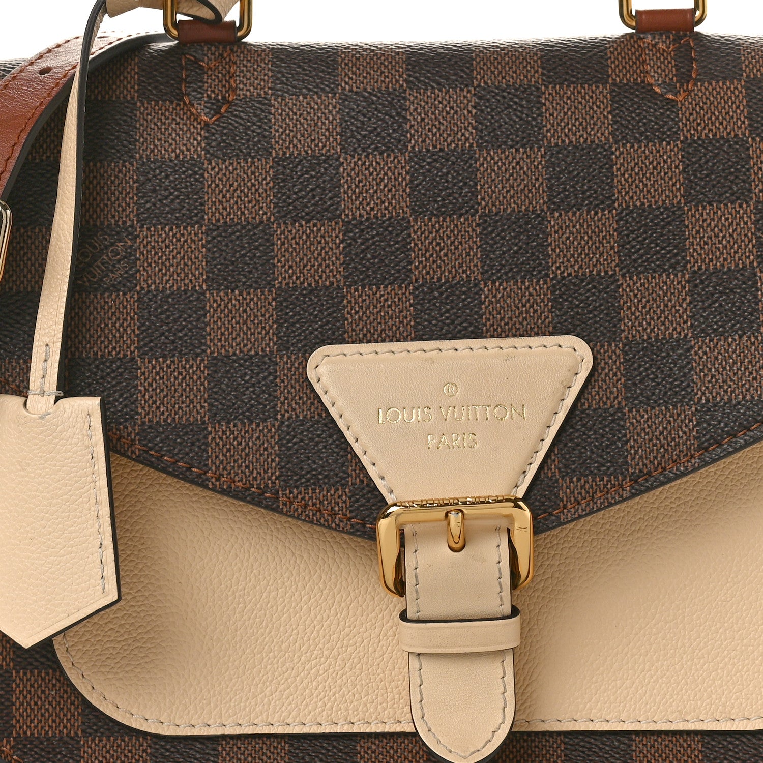 Louis Vuitton Damier Ebene Beaumarchais Creme 7 of 10