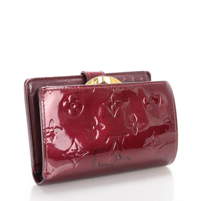 Louis Vuitton Vernis French Purse Wallet Rouge Fauviste 6 of 12