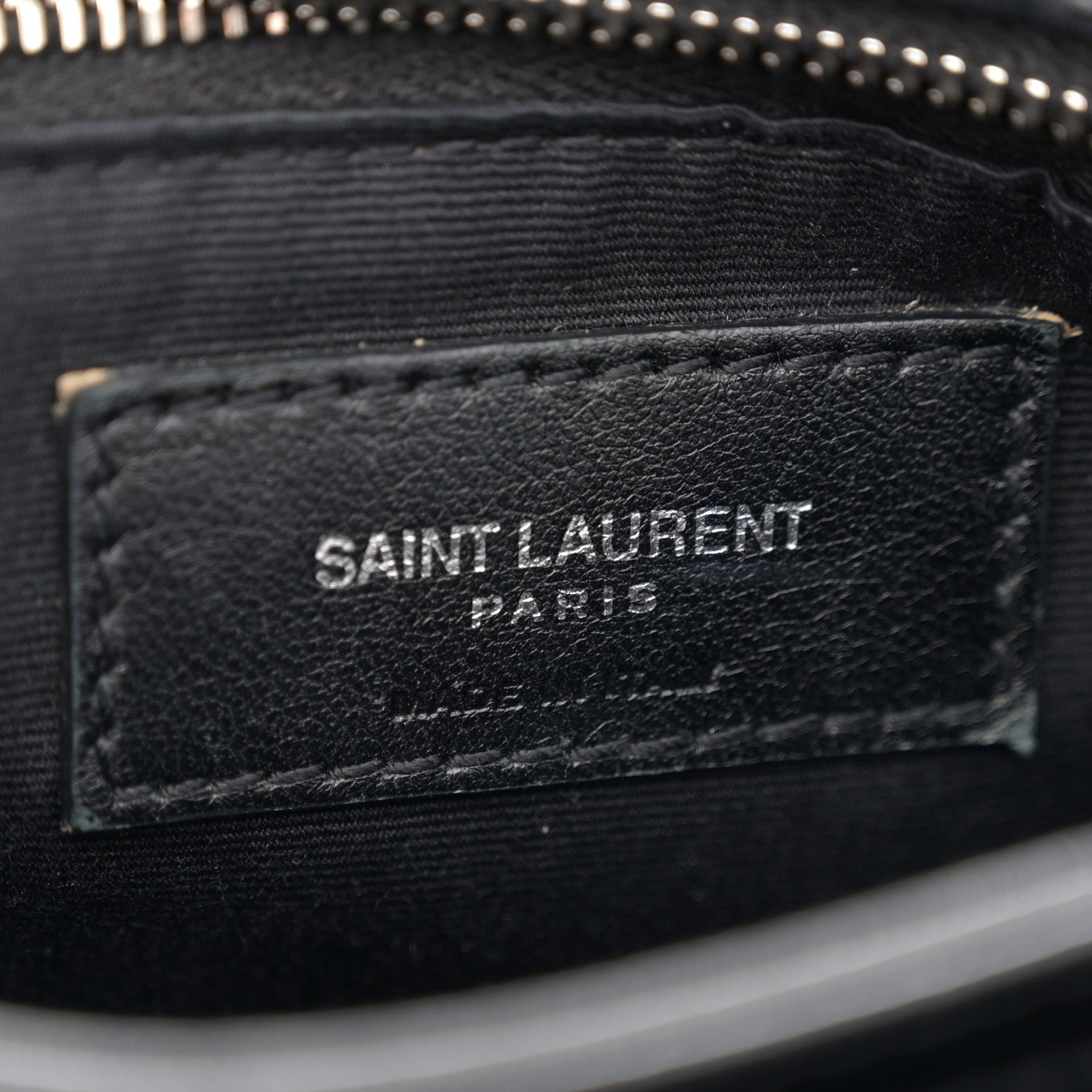 Saint Laurent Calfskin Y Quilted Monogram Toy Loulou Crossbody Bag Black 6 of 15