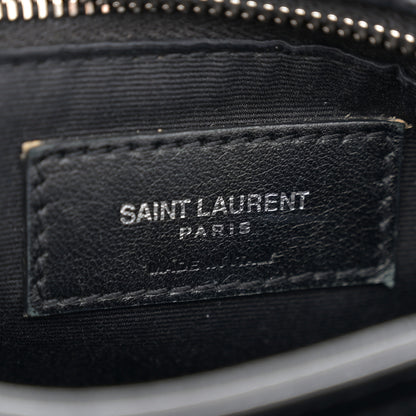 Saint Laurent Calfskin Y Quilted Monogram Toy Loulou Crossbody Bag Black 6 of 15