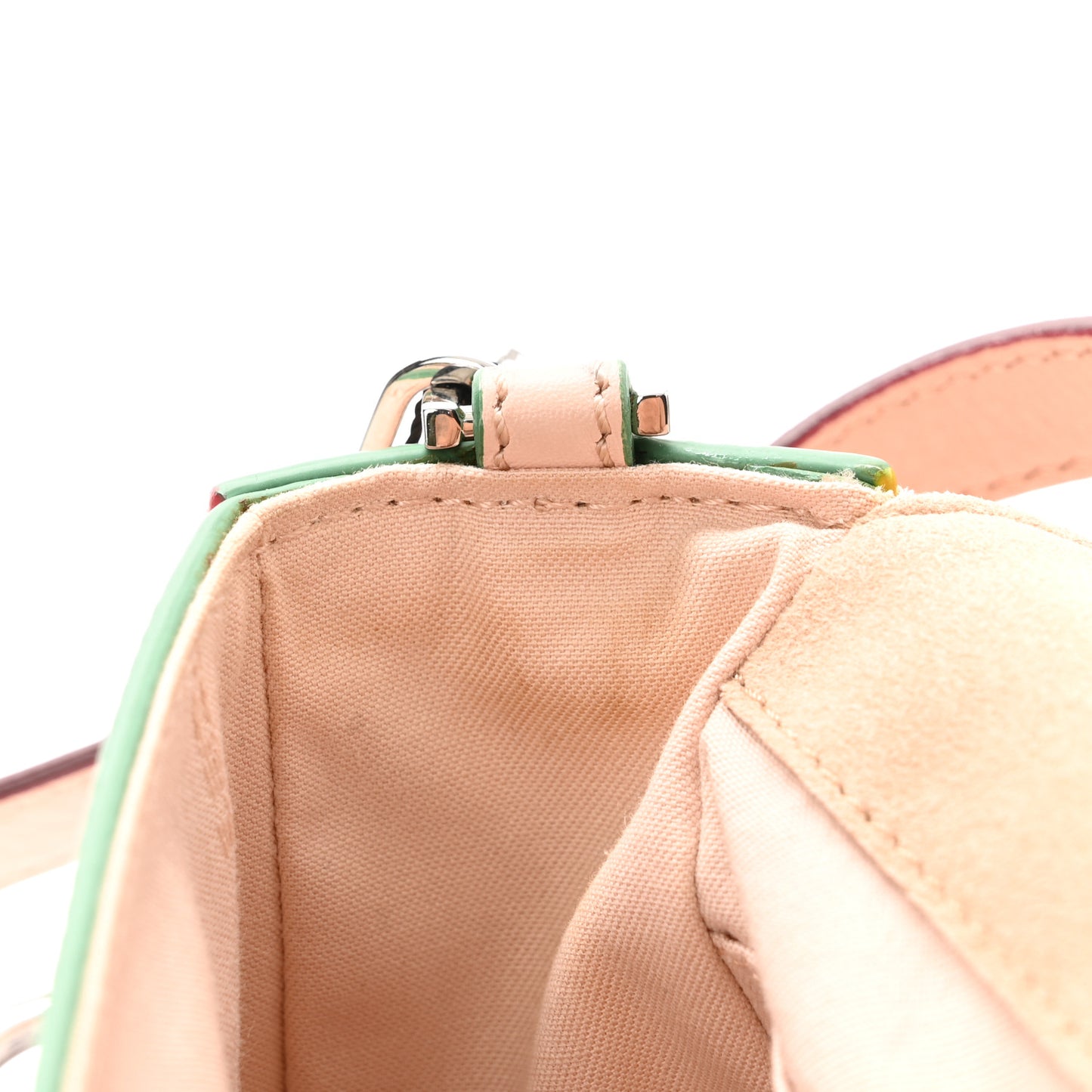 Vitello Dolce 3Baguette Shoulder Bag Camelia