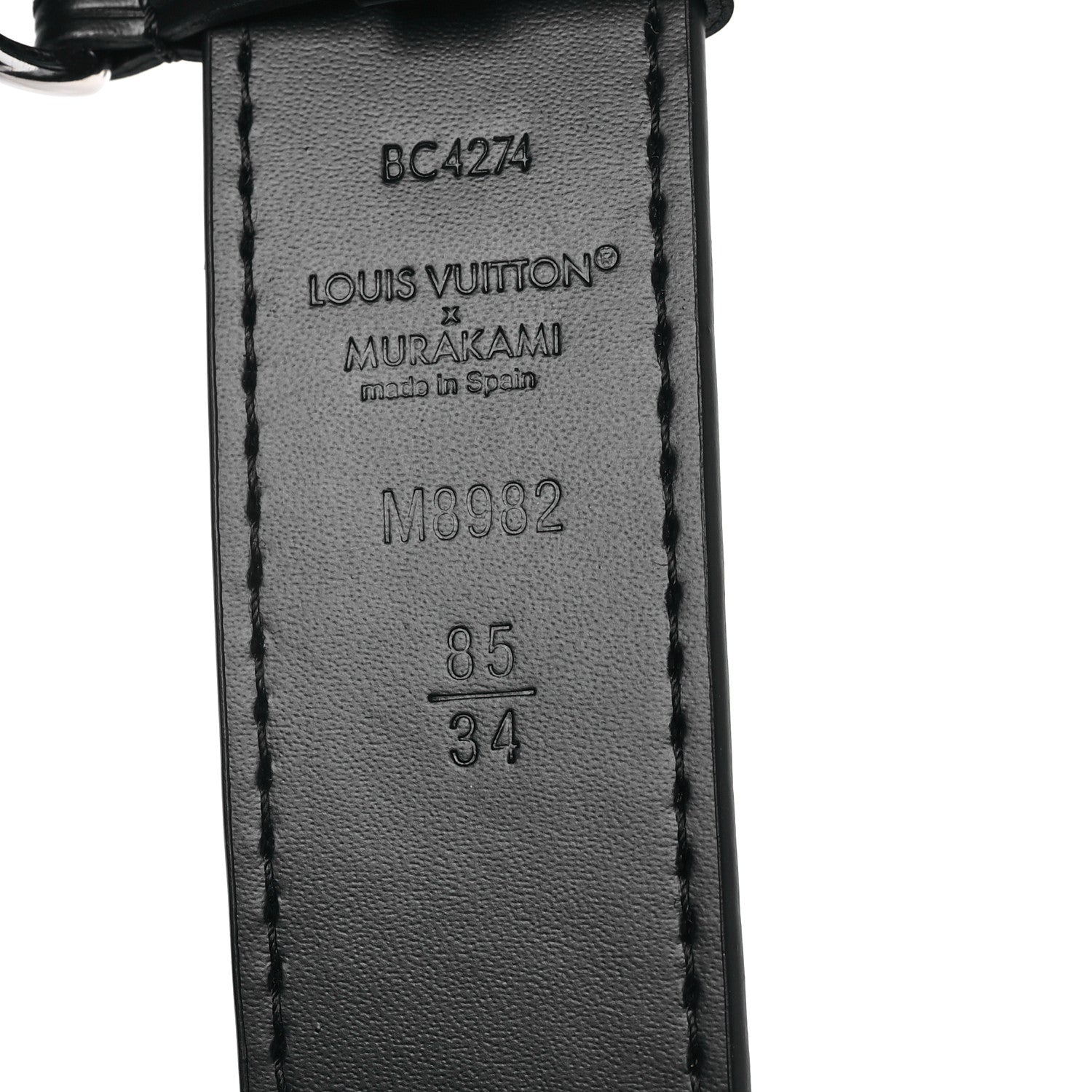 Louis Vuitton LV X TM Monogram Multicolor 30mm Belt 85 34 Black 2 of 4