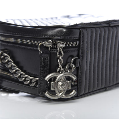 Chanel Lambskin Quilted Small Coco Boy Camera Case Black 9 of 11