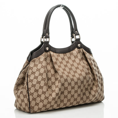 Gucci Monogram Medium Sukey Tote Dark Brown 3 of 7