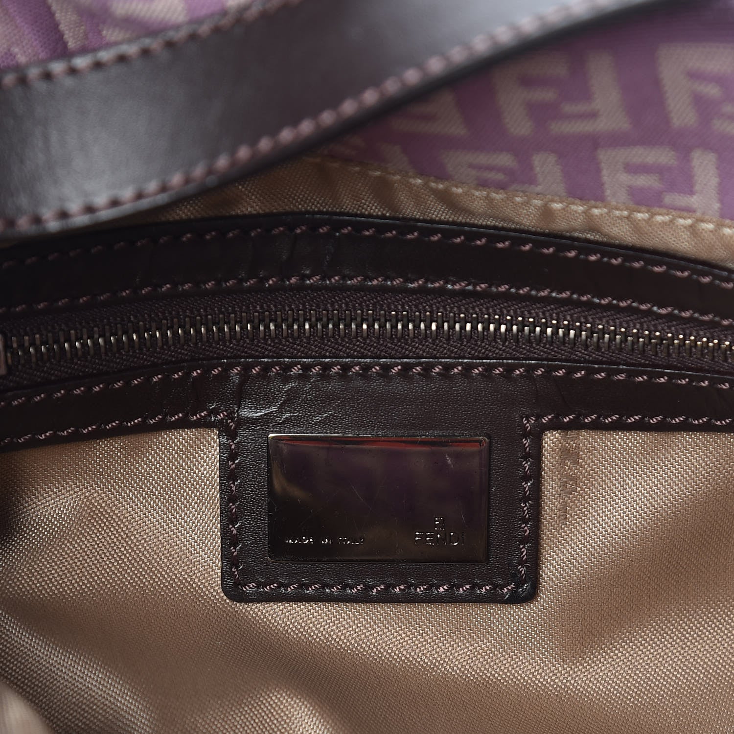 Fendi Zucchino Baguette Purple 6 of 8