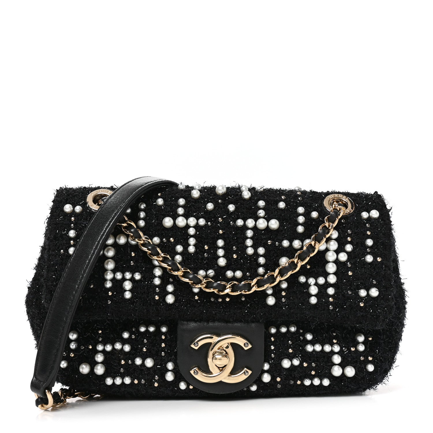 Chanel Tweed Pearl Small Cosmos Flap Black 1 of 10