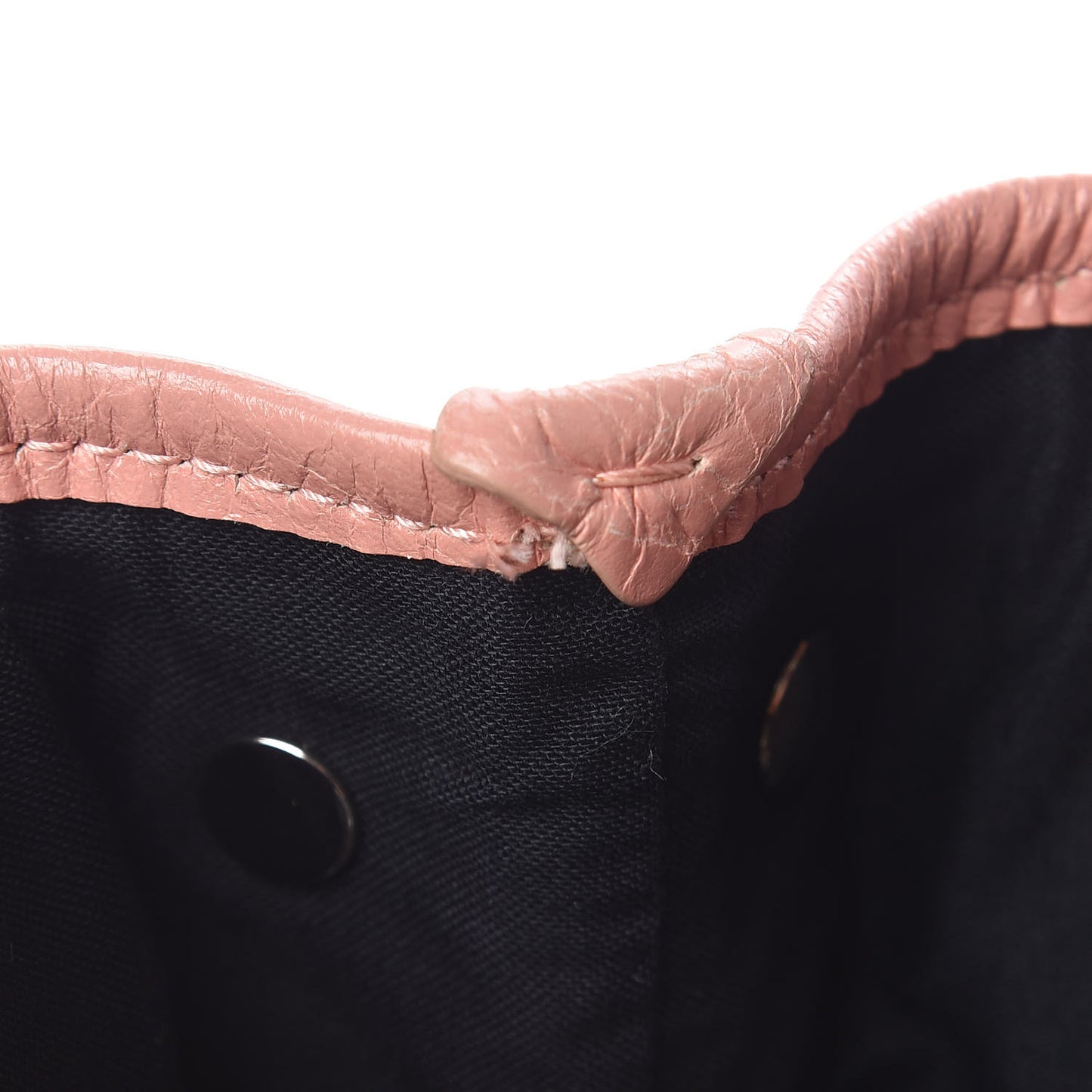 Agneau Stadio Ruban Viscose Navy Cabas XS Rose Ballerine