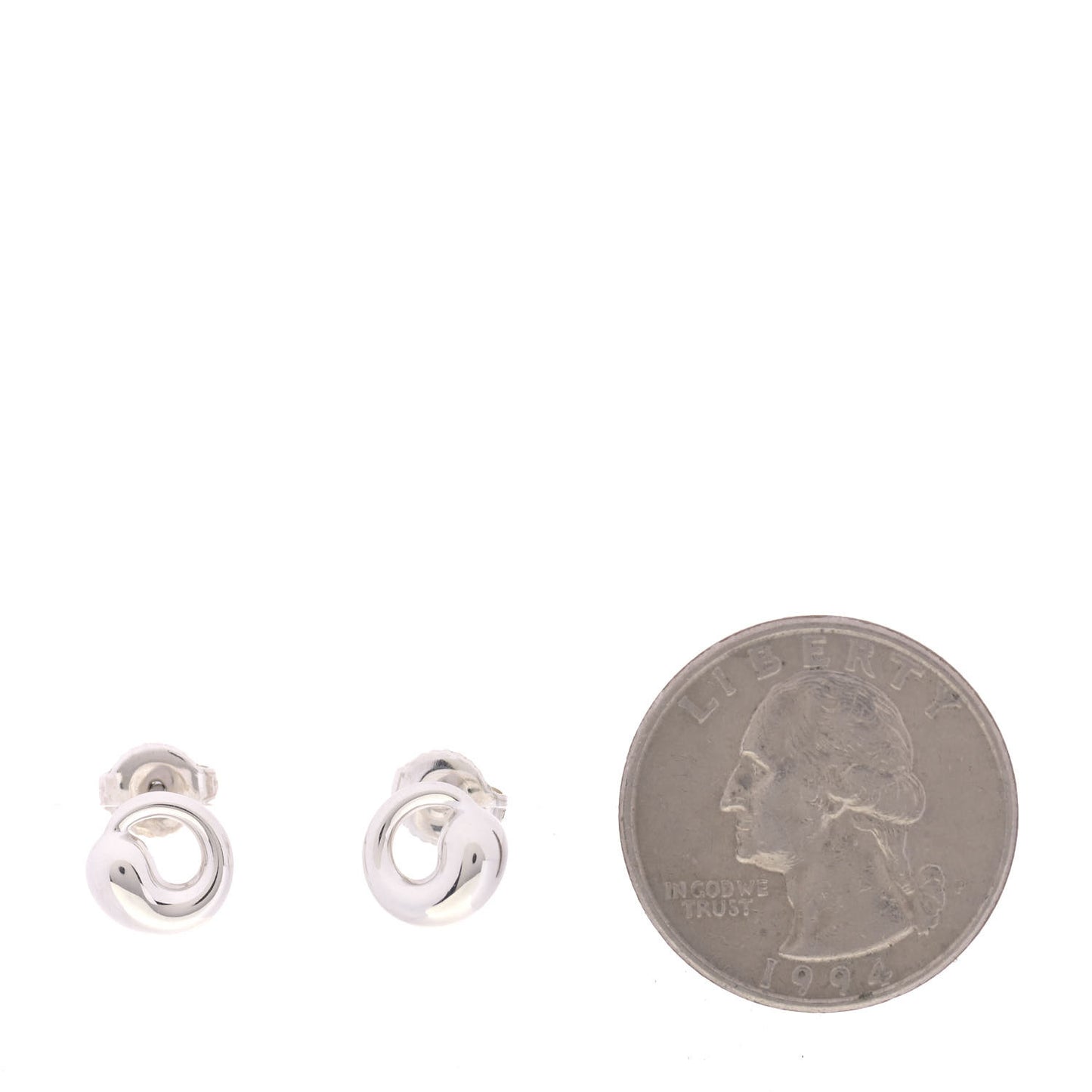 Sterling Silver 9mm Elsa Peretti Eternal Circle Earrings