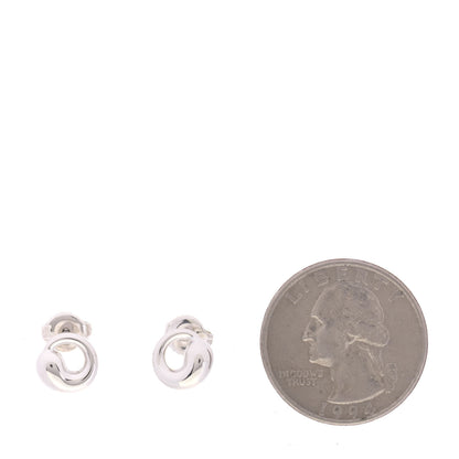Tiffany Sterling Silver 9mm Elsa Peretti Eternal Circle Earrings 2 of 5