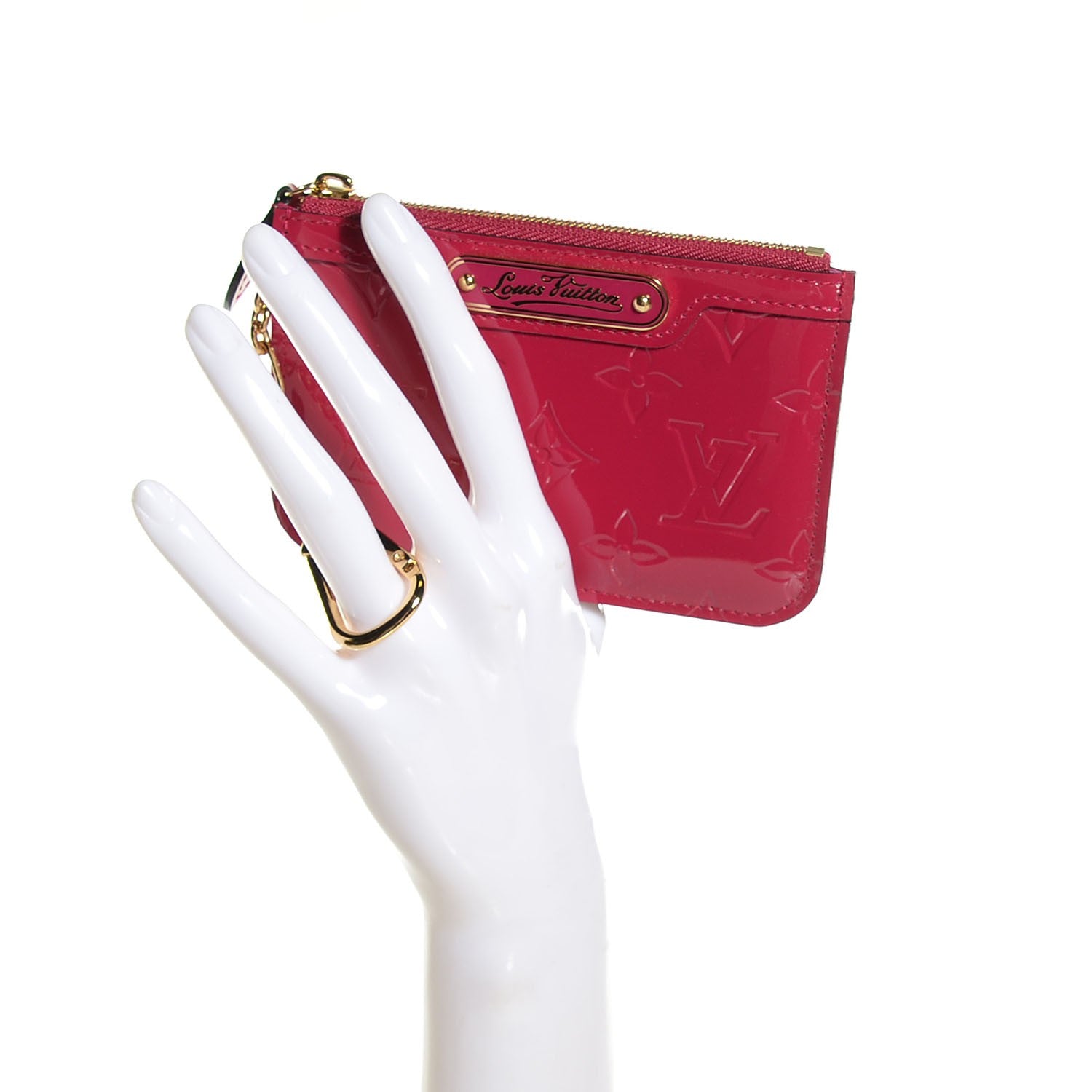 Louis Vuitton Vernis Key Pouch Rose Indien 2 of 8