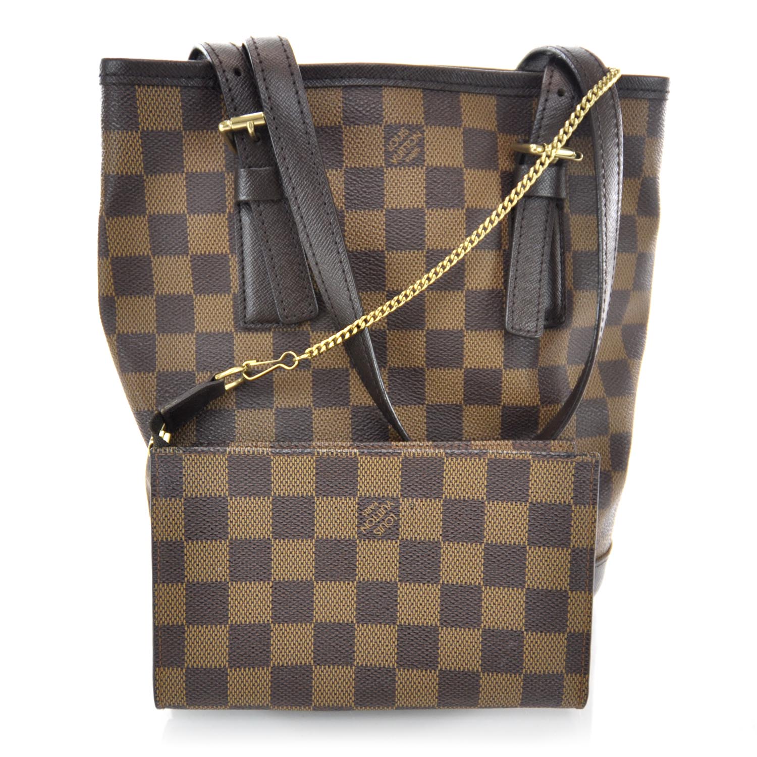 Louis Vuitton Damier Ebene Marais Bucket 23 5 of 8
