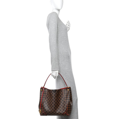 Louis Vuitton Damier Ebene Caissa Hobo Cherry 2 of 14
