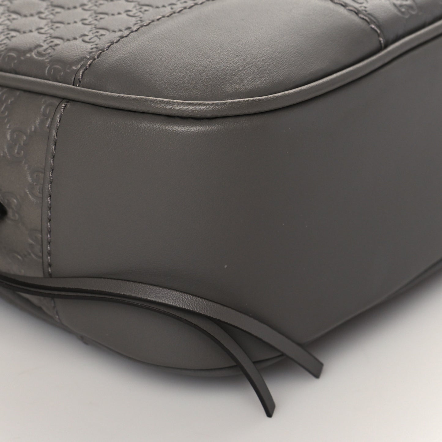 Microguccissima Mini Bree Messenger Bag Grey