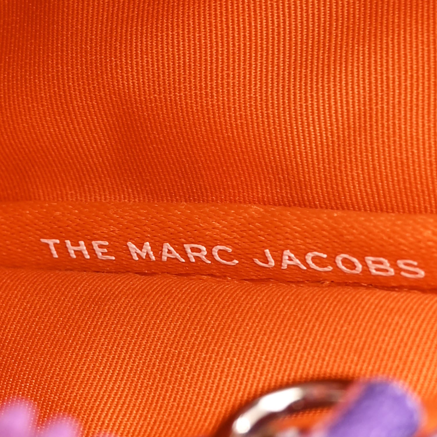 Marc Jacobs Cotton Canvas Striped Mini The Traveler Tote Bag Purple Multicolor 6 of 13