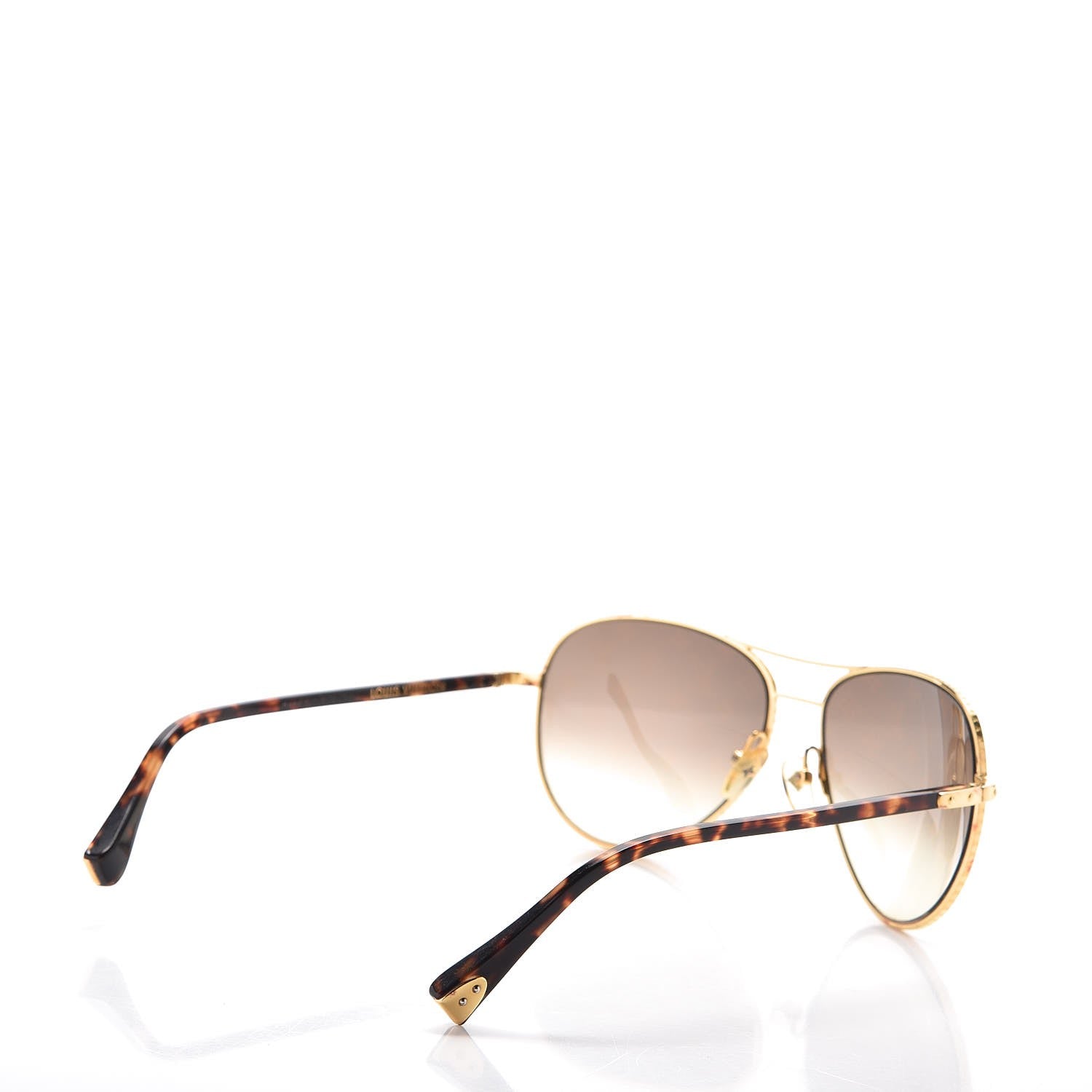 Louis Vuitton Conspiration Pilote Sunglasses Z0164U Gold 4 of 6