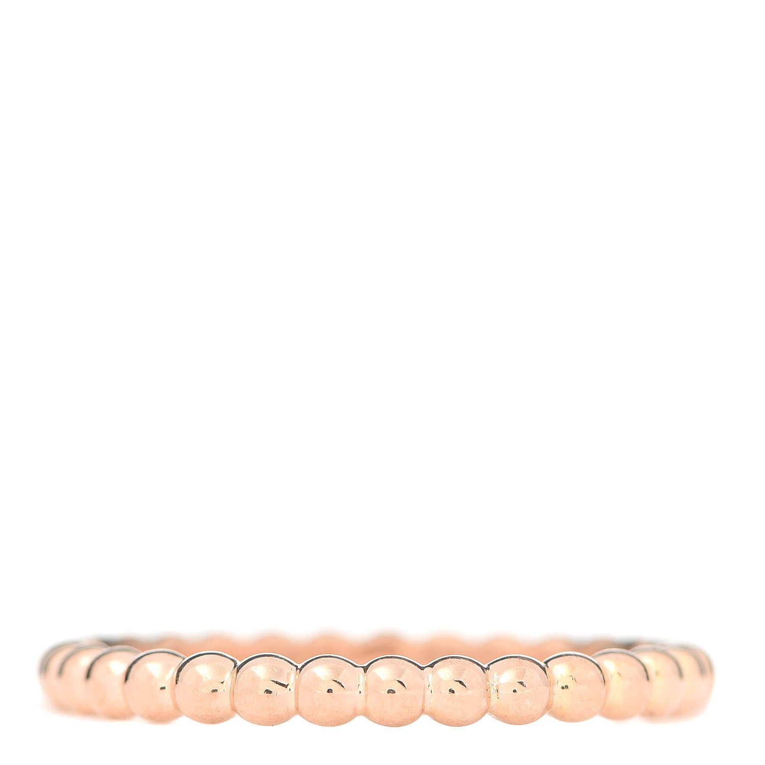 Van Cleef & Arpels 18K Rose Gold Small Perlee Ring 68 12.25 3 of 5