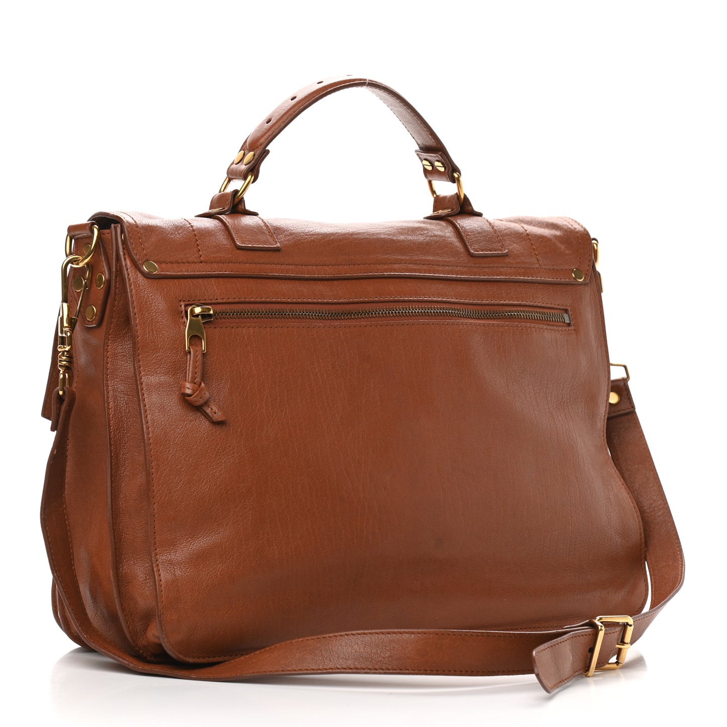 Lambskin Large PS1 Satchel Saddle