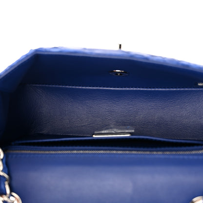 Chanel Snakeskin Mini Rectangular Flap Blue 5 of 10
