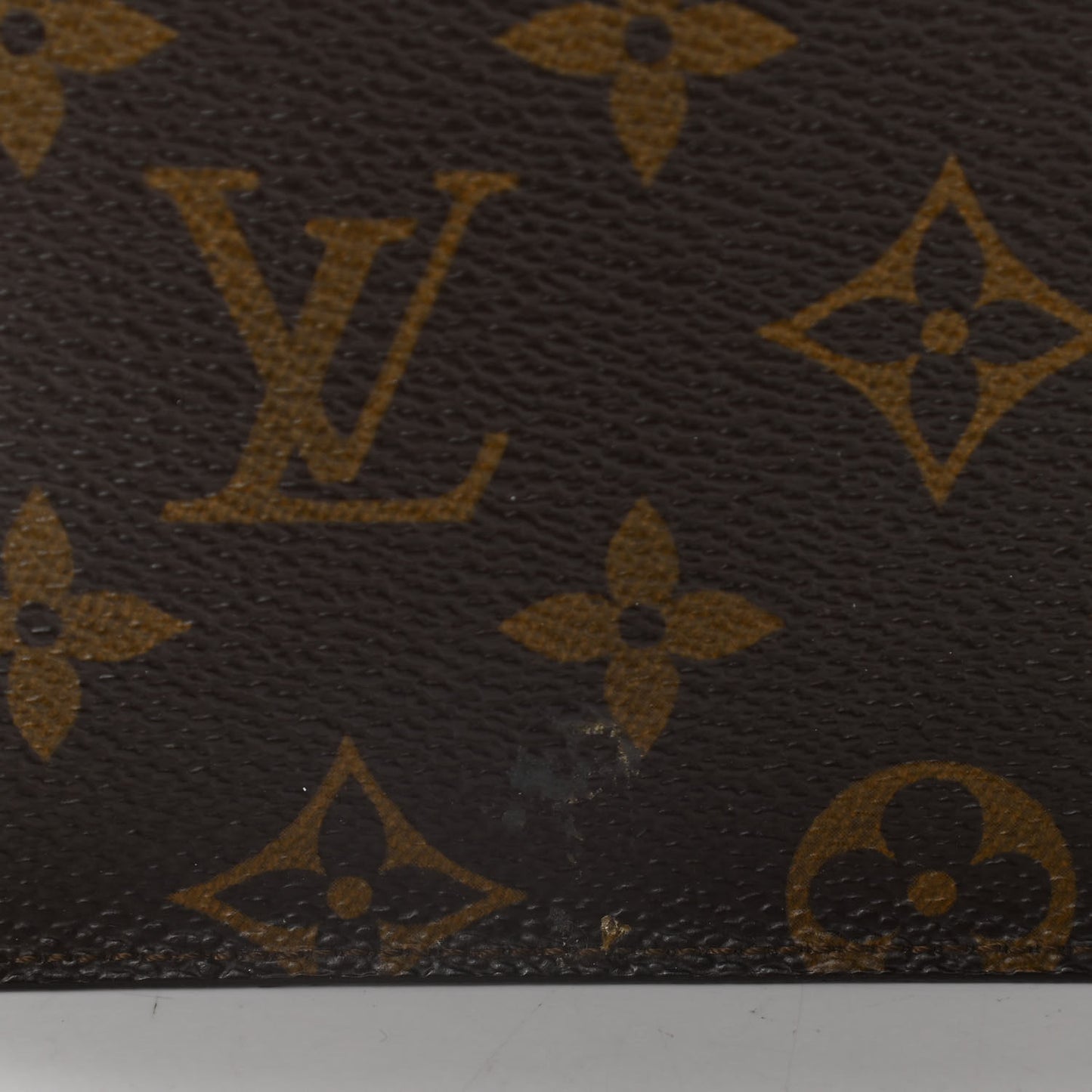 Monogram Simple Checkbook Holder Wallet Cover