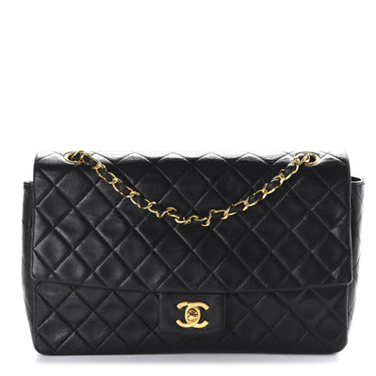 Chanel Lambskin Quilted Medium Single Flap Black 4 of 12