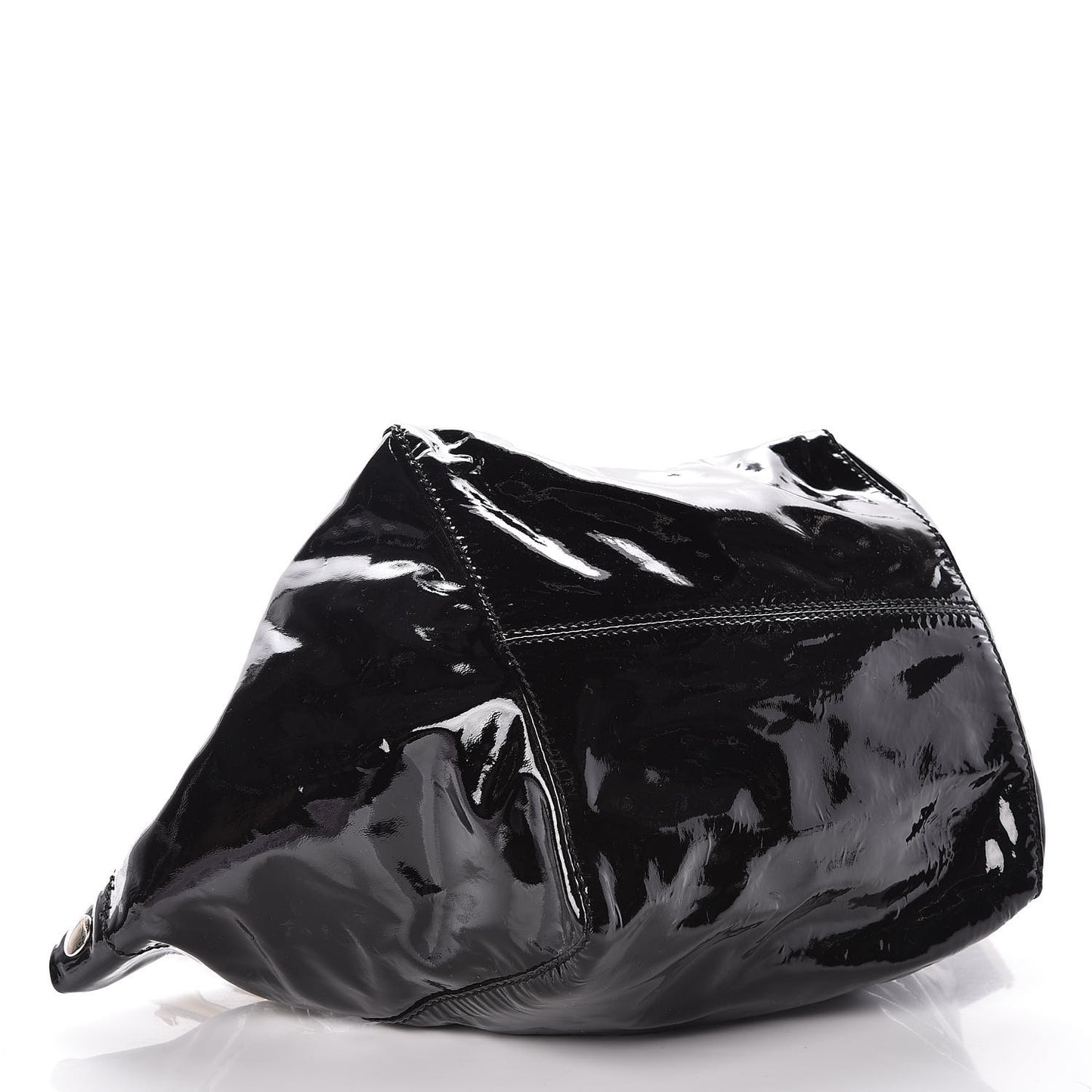 Patent Lola Oversized Tote Black