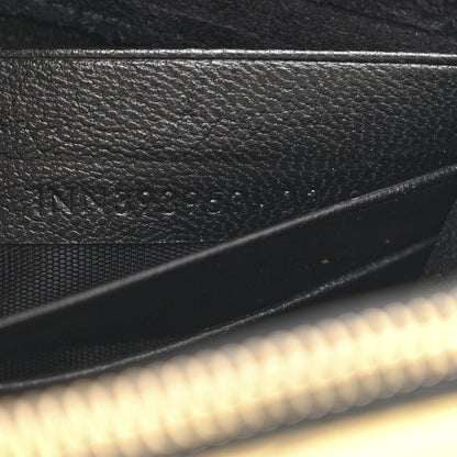 Saint Laurent Metallic Calfskin Matelasse Chevron Monogram Envelope Chain Wallet Antic Gold 8 of 14