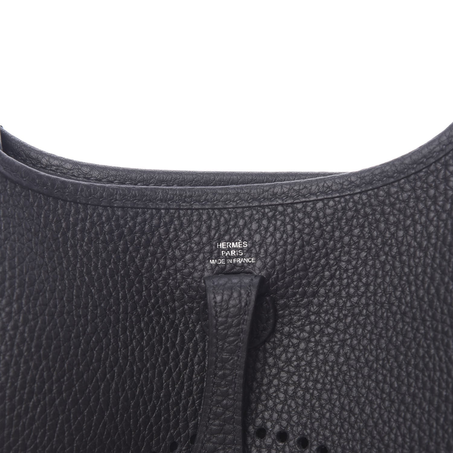 Hermes Taurillon Clemence Evelyne TPM Black 6 of 11