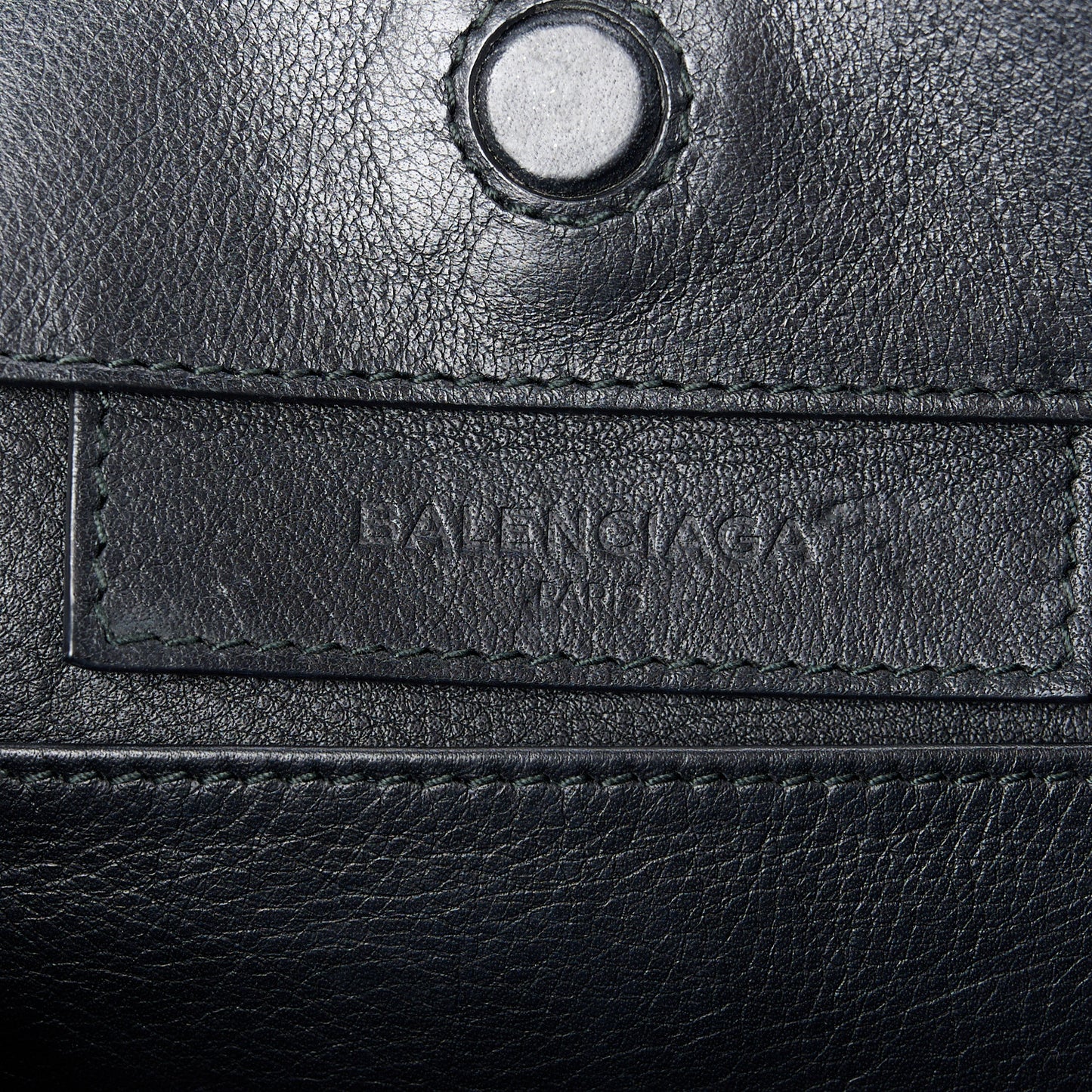 Calfskin Papier Mini A4 Zip Around Tote Black