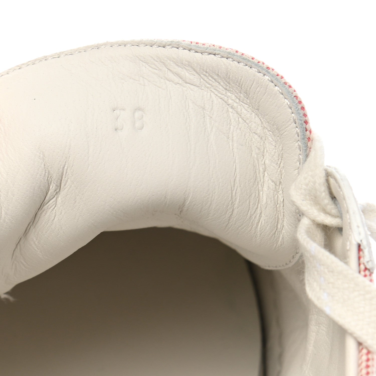 Hermes Canvas Calfskin Deep Sneakers 38 Framboise White 8 of 10