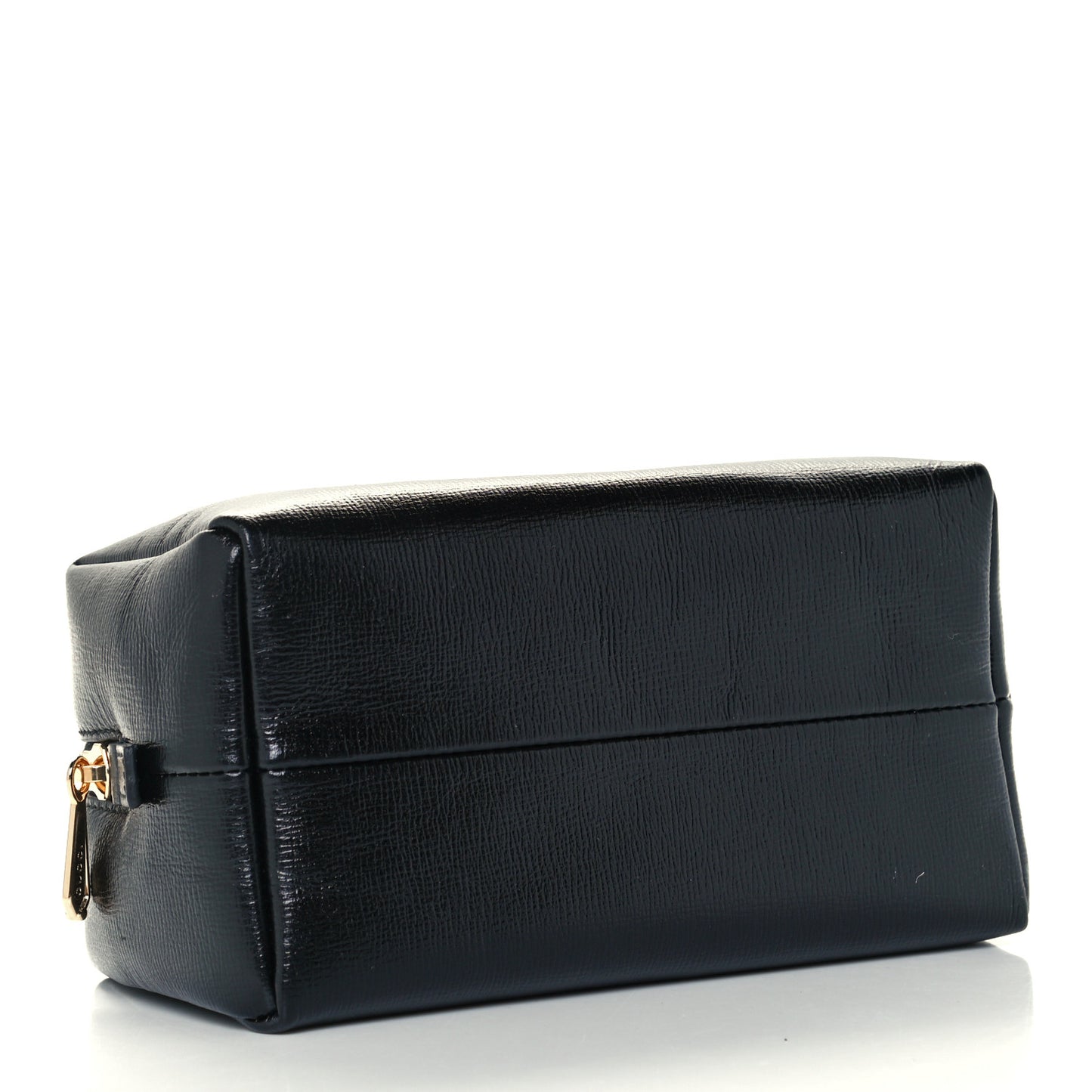 Azalea Calfskin Marina Cosmetic Case Black