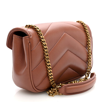 Saint Laurent Lambskin Chevron Quilted Mini Loulou Hortensia 3 of 10