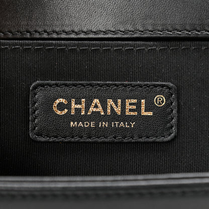 Chanel Lambskin Quilted Medium Boy Flap Black 7 of 11