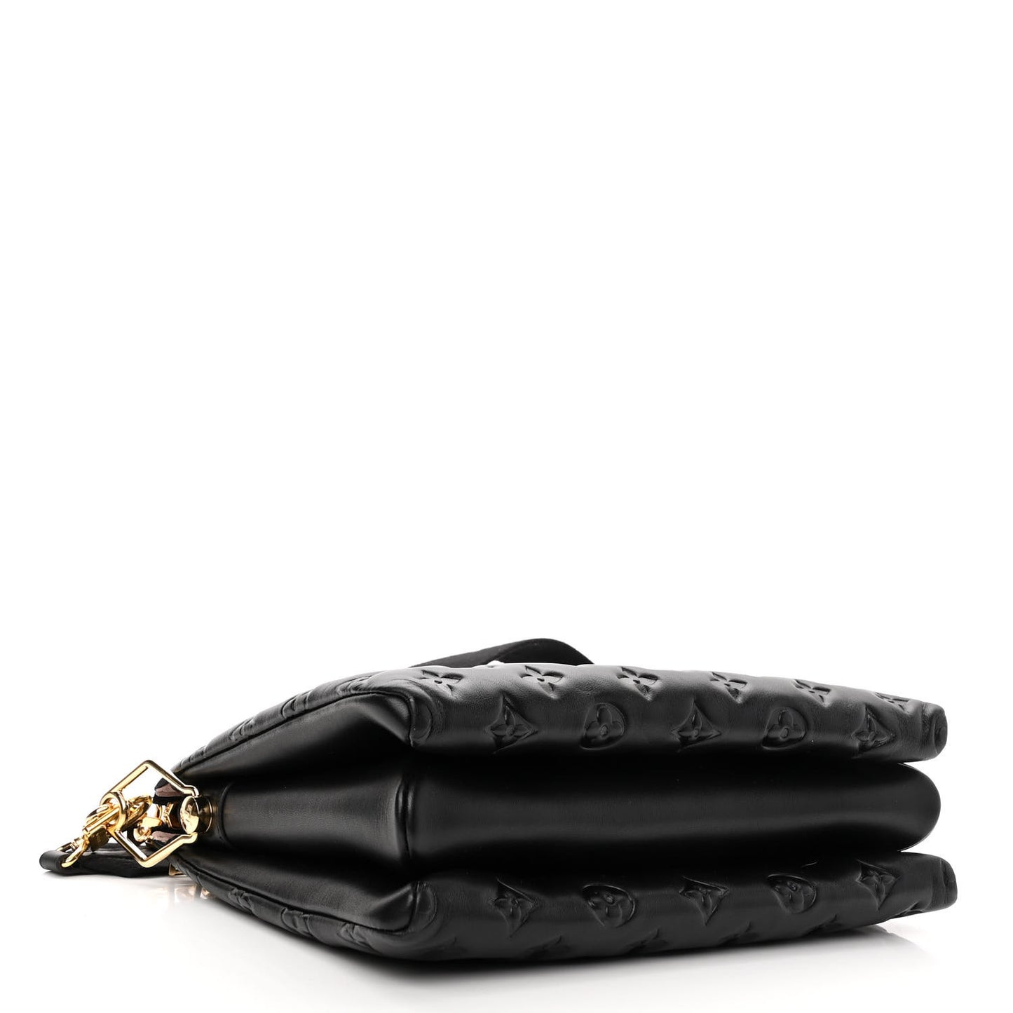 Lambskin Embossed Monogram Coussin PM Black