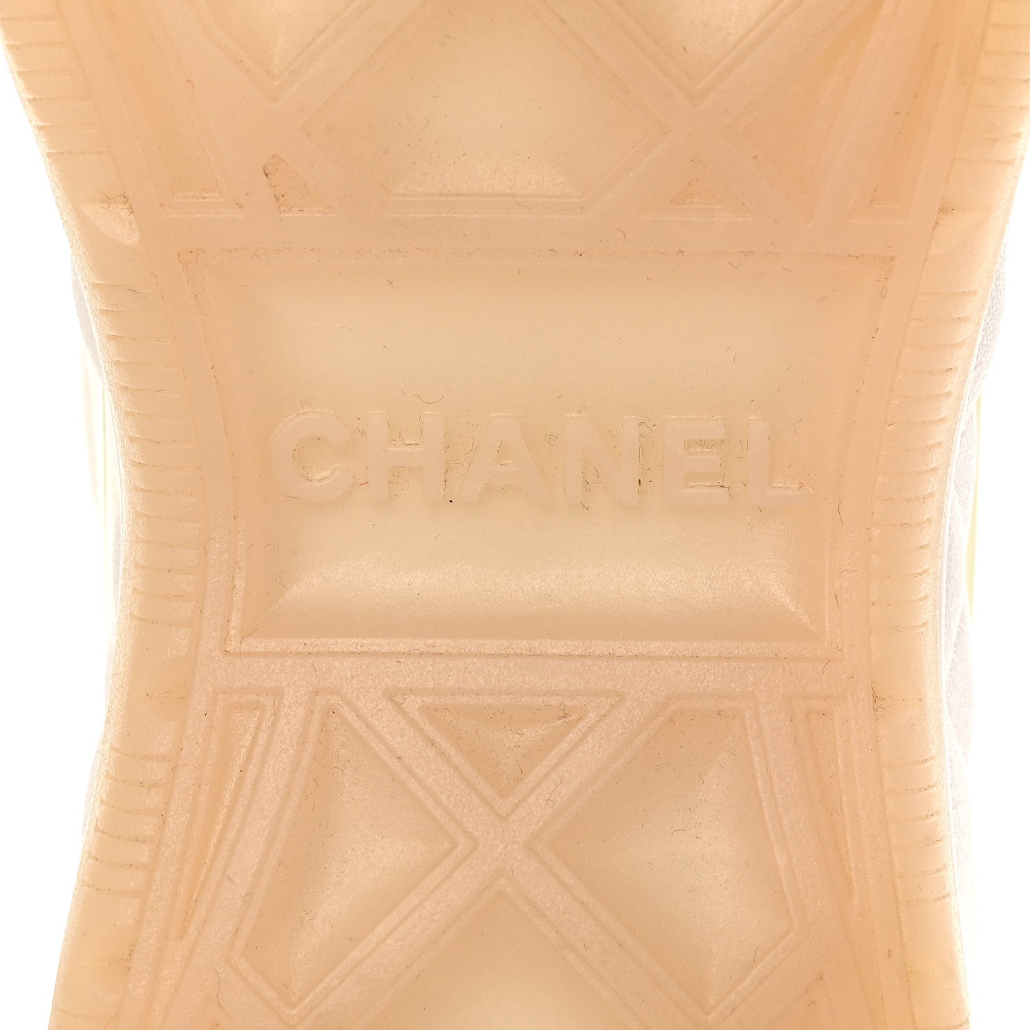 Chanel Velvet Calfskin Mixed Fibers CC Sneakers 39 Ivory Black 6 of 9