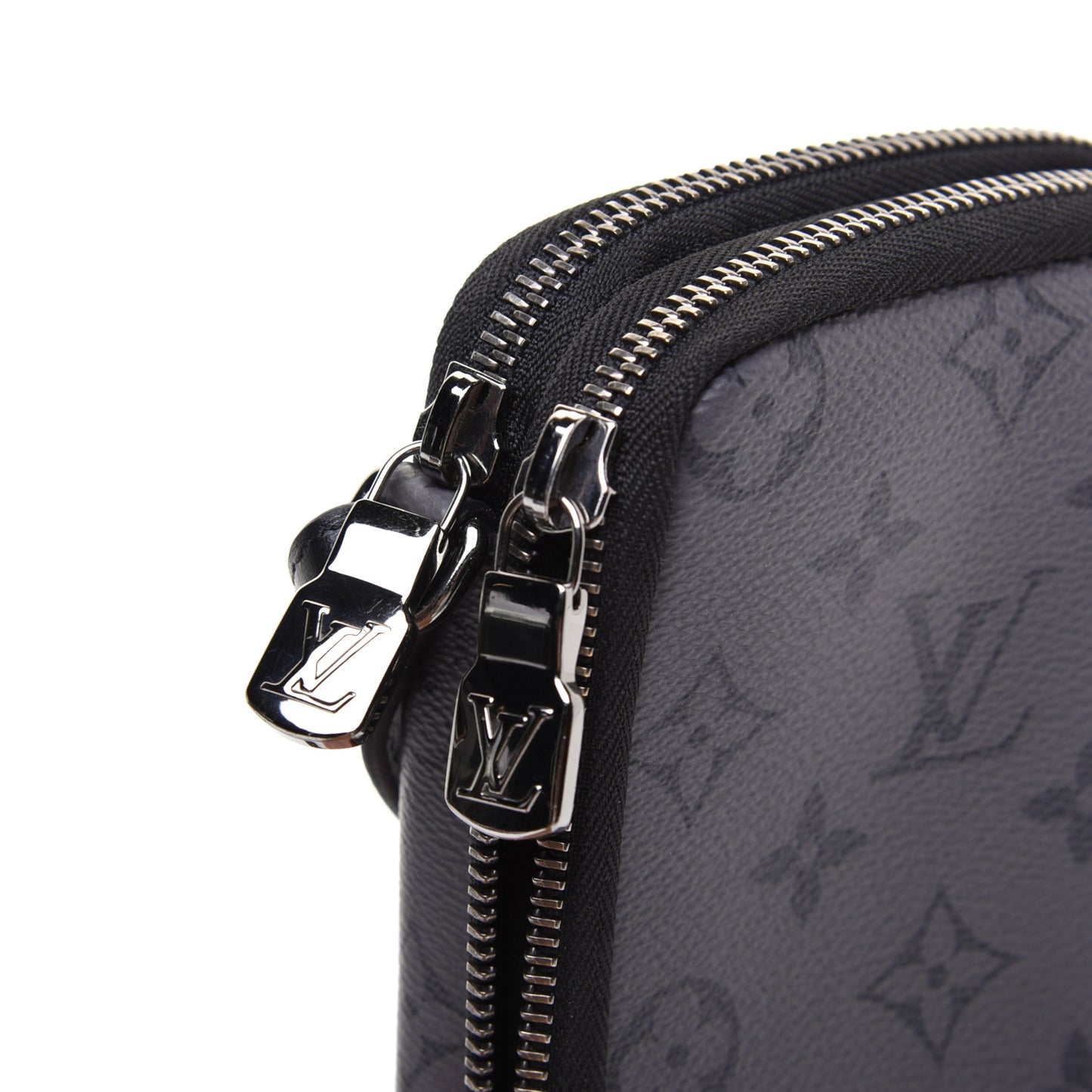 Monogram Eclipse Reverse Double Phone Pouch