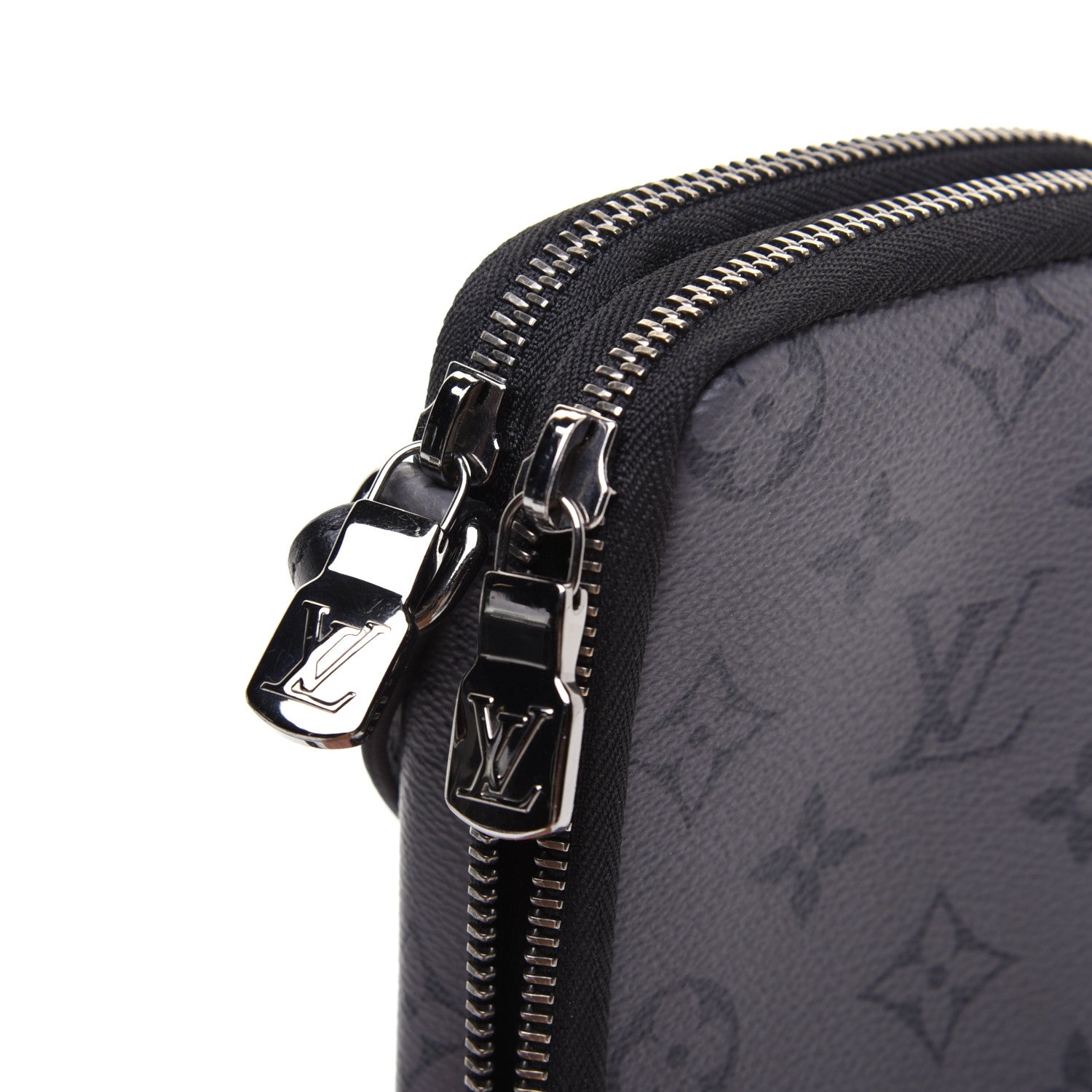 Louis Vuitton Monogram Eclipse Reverse Double Phone Pouch 14 of 18