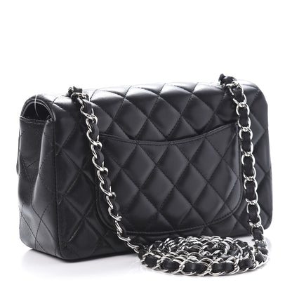 Chanel Lambskin Quilted Mini Rectangular Flap Black 3 of 11