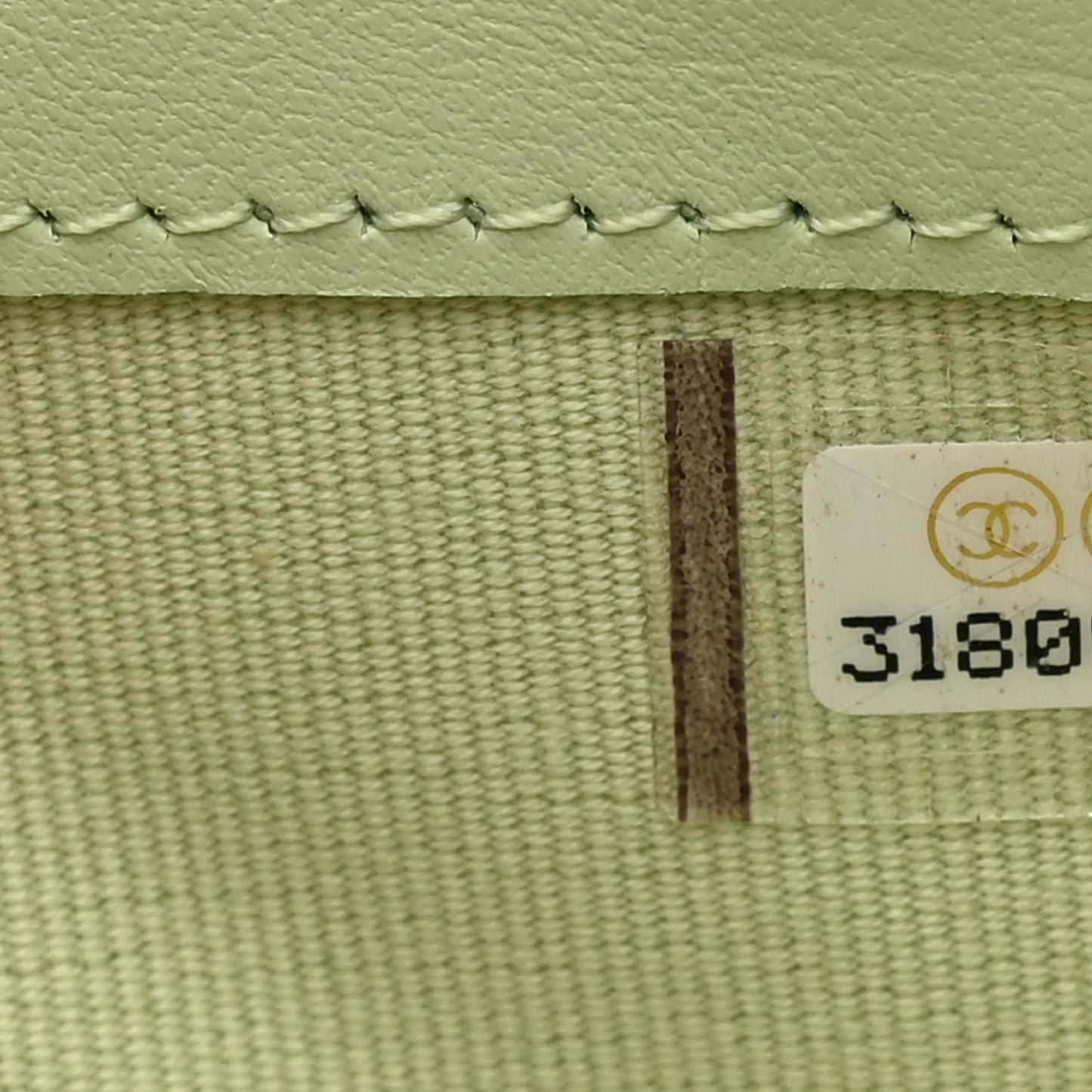 Caviar Quilted Large Gusset Flap Wallet Light Green