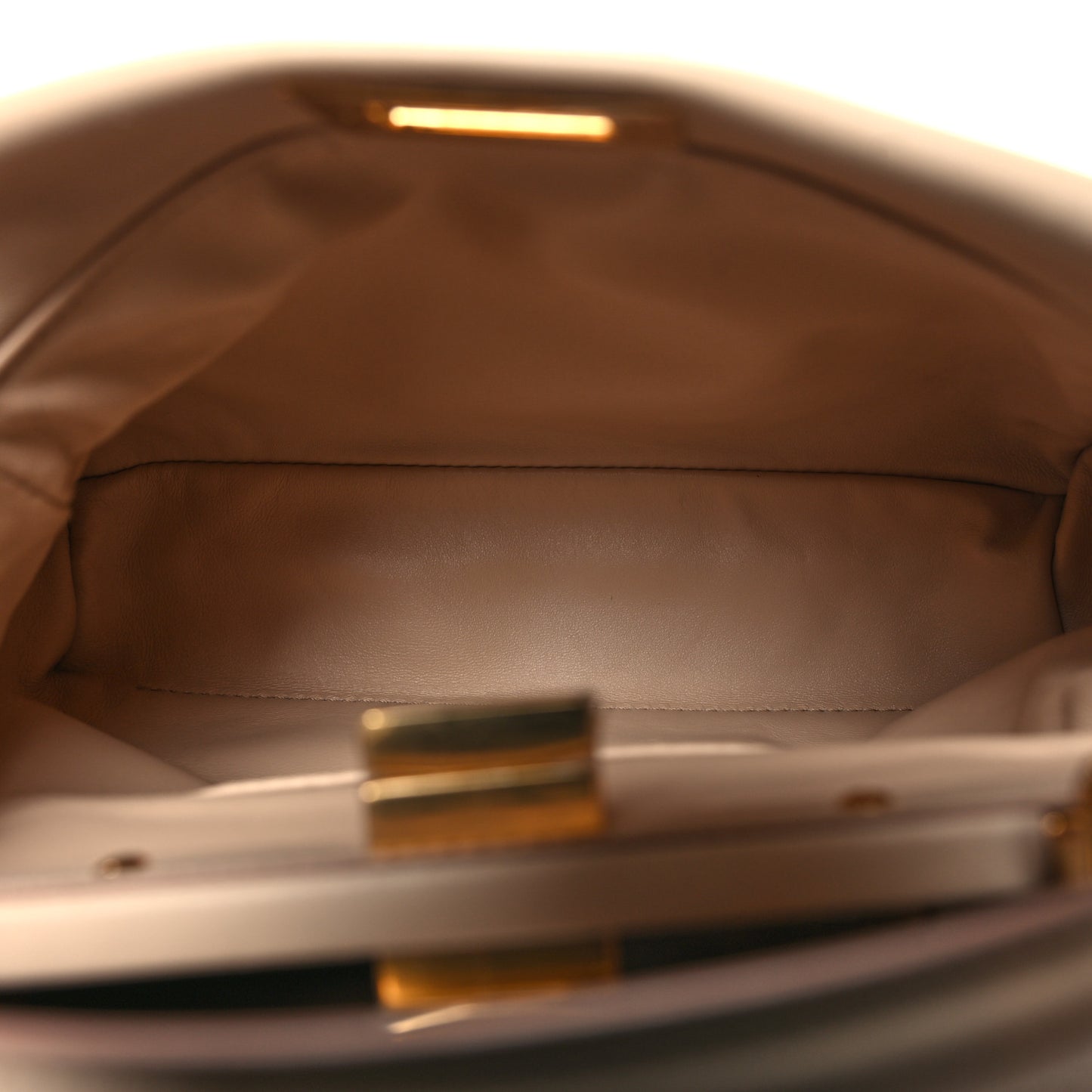 Nappa Stacked Bar Mini Peekaboo Iconic Satchel Rosa Plaster