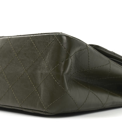 Chanel Aged Calfskin Quilted 2.55 Reissue 227 Flap Dark Green 10 of 11