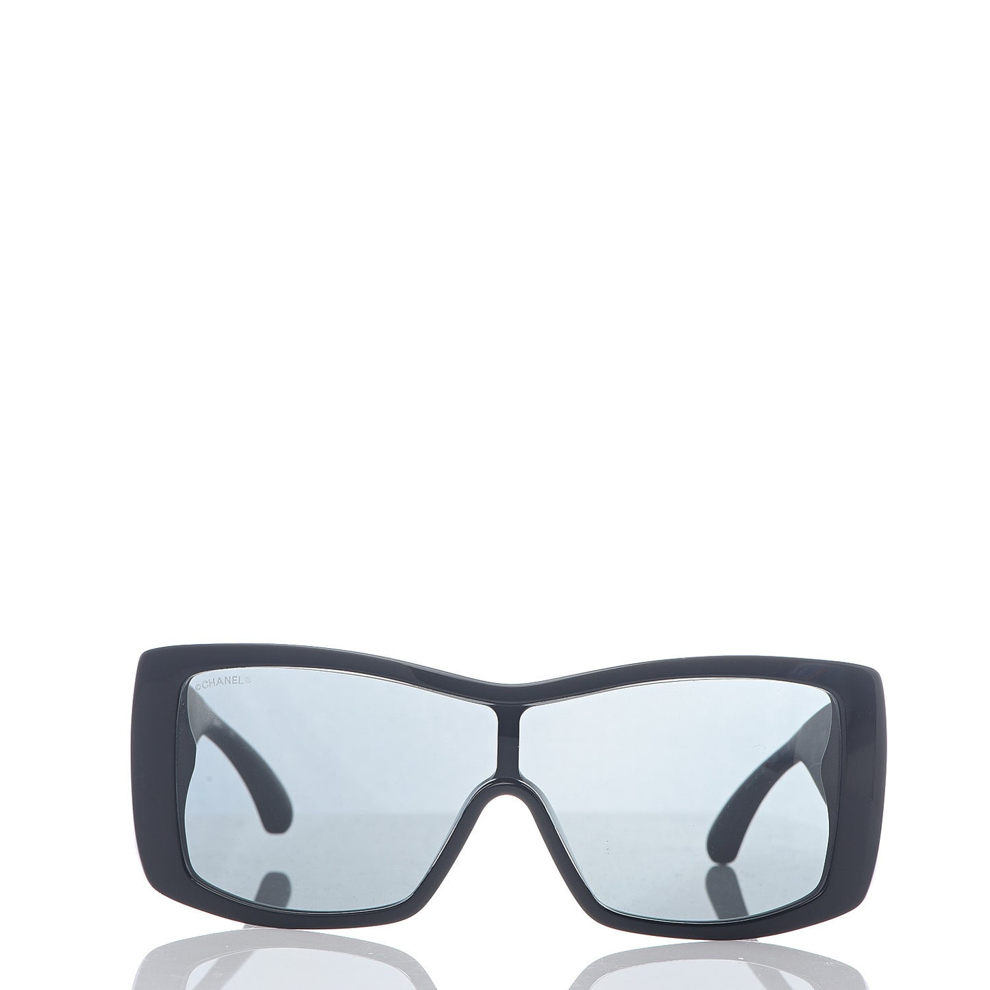 Wood Rubber Shield Sunglasses 71337A Black