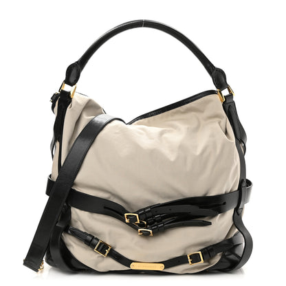 Burberry Nylon Bridle Calfskin Medium Gosford Hobo Trench 1 of 9