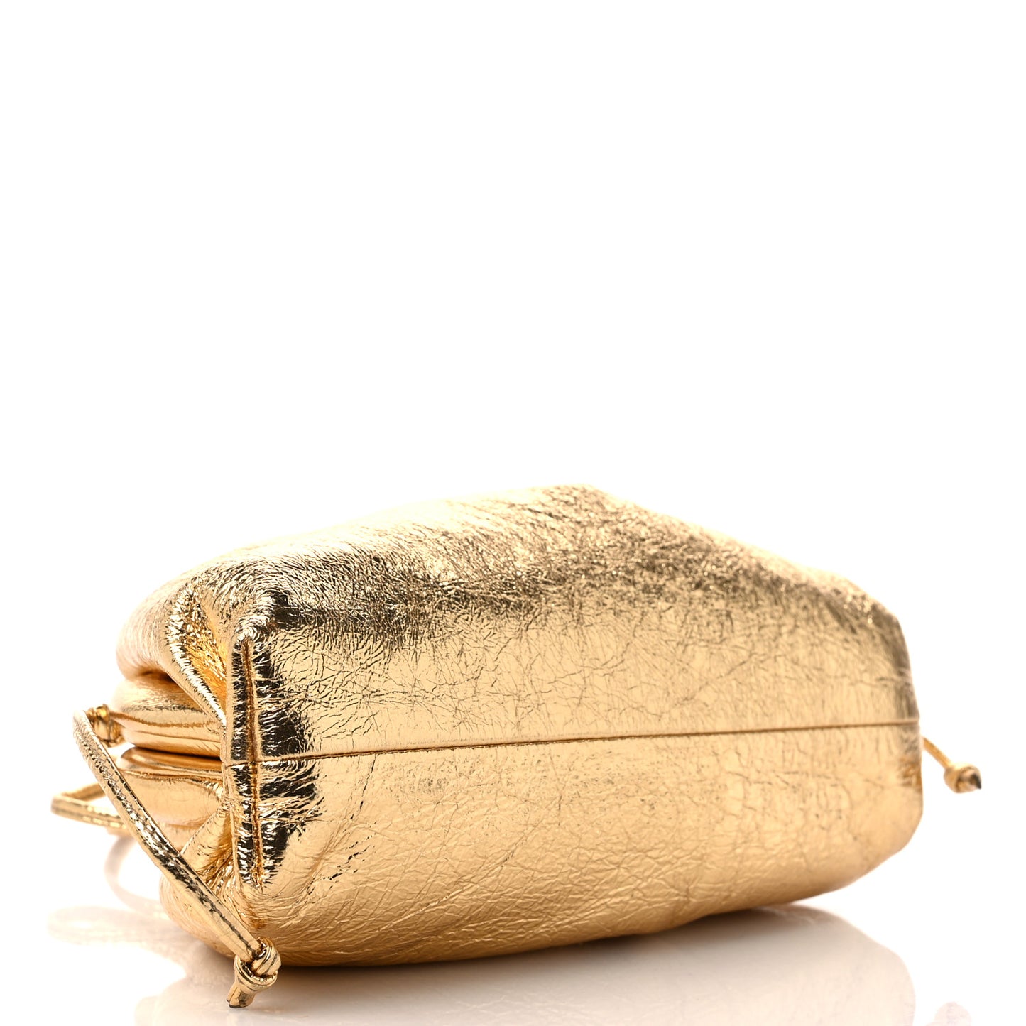 Metallic Crinkled Lambskin The Mini Pouch Oro