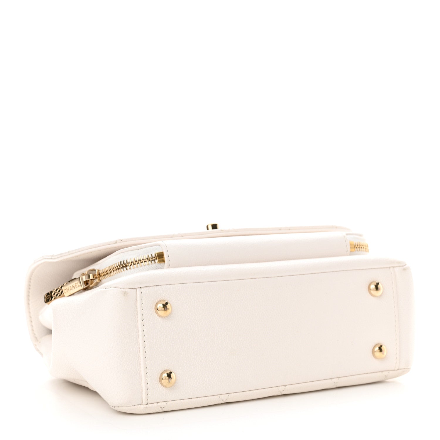 Chanel Caviar Quilted Medium Business Affinity Flap White 4 of 19