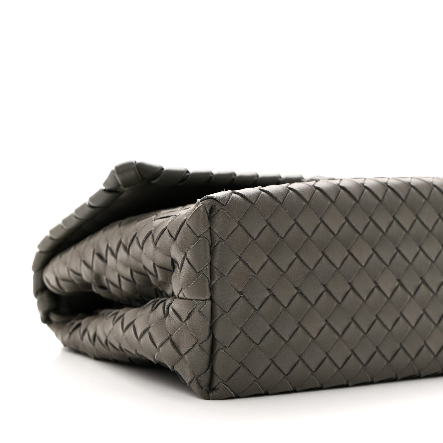 Bottega Veneta Nappa Intrecciato Medium Olimpia Bag Steel 10 of 11