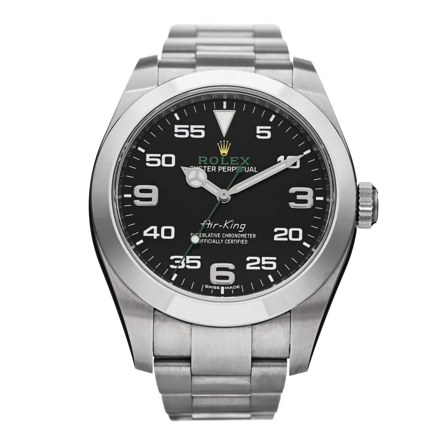 Rolex Stainless Steel 40mm Air-King Oyster Perpetual Watch Black 116900 1 of 4