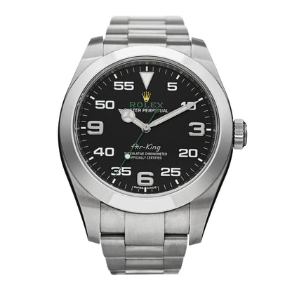 Rolex Stainless Steel 40mm Air-King Oyster Perpetual Watch Black 116900 1 of 4