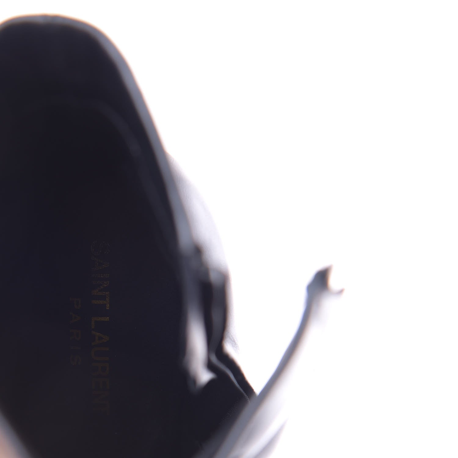 Saint Laurent Sheepskin Opyum Ankle Boots 39 Black 8 of 10